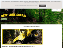 Tablet Screenshot of deeplakesafari.fi